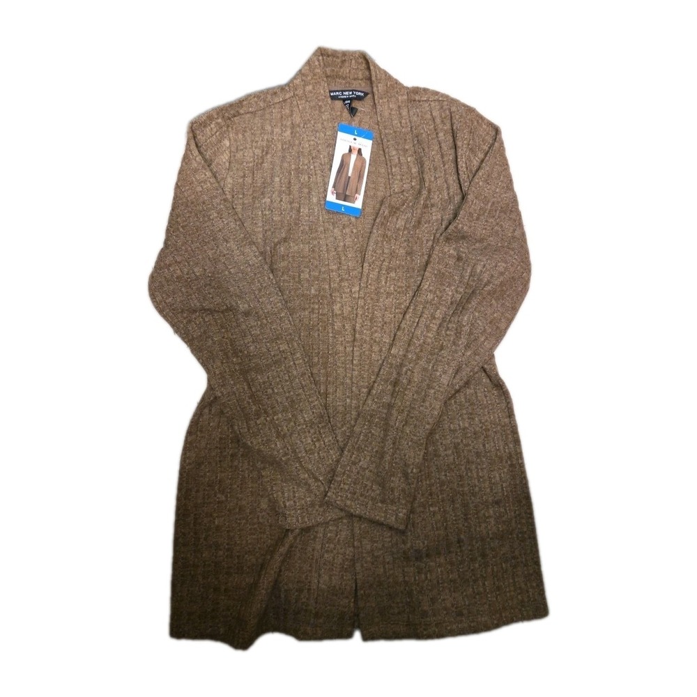 Andrew Marc Women's Cardigan‎ Brown Large